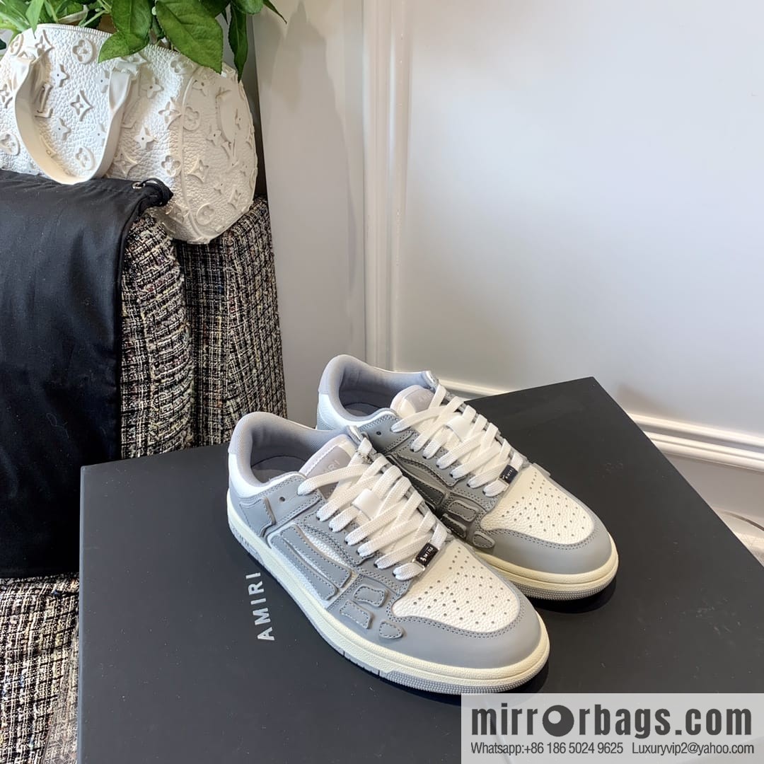 G03H4 AMIRI 21SS SKEL-TOP Bone Low Top