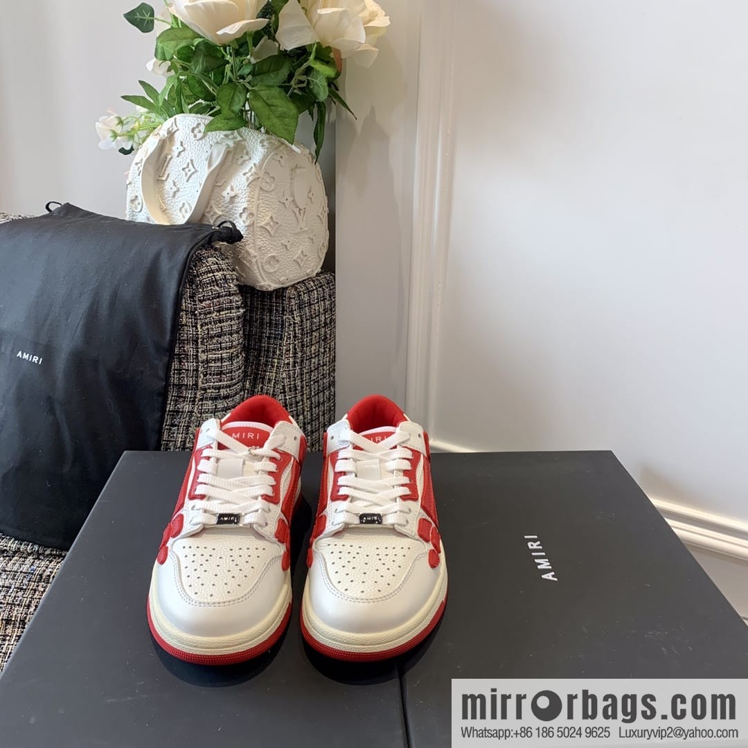 G03H4 AMIRI 21SS SKEL-TOP Bone Low Top