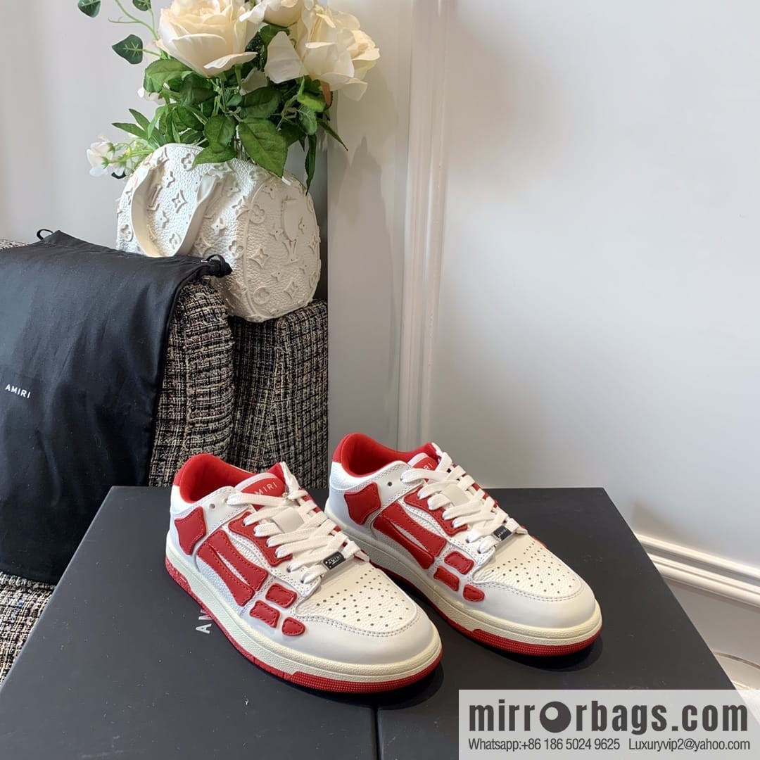 G03H4 AMIRI 21SS SKEL-TOP Bone Low Top