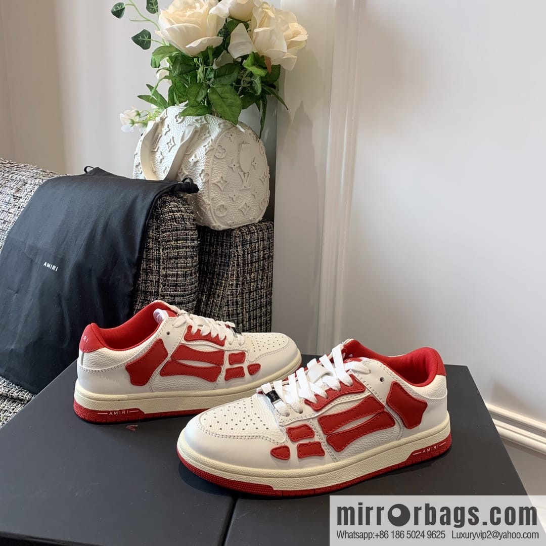 G03H4 AMIRI 21SS SKEL-TOP Bone Low Top