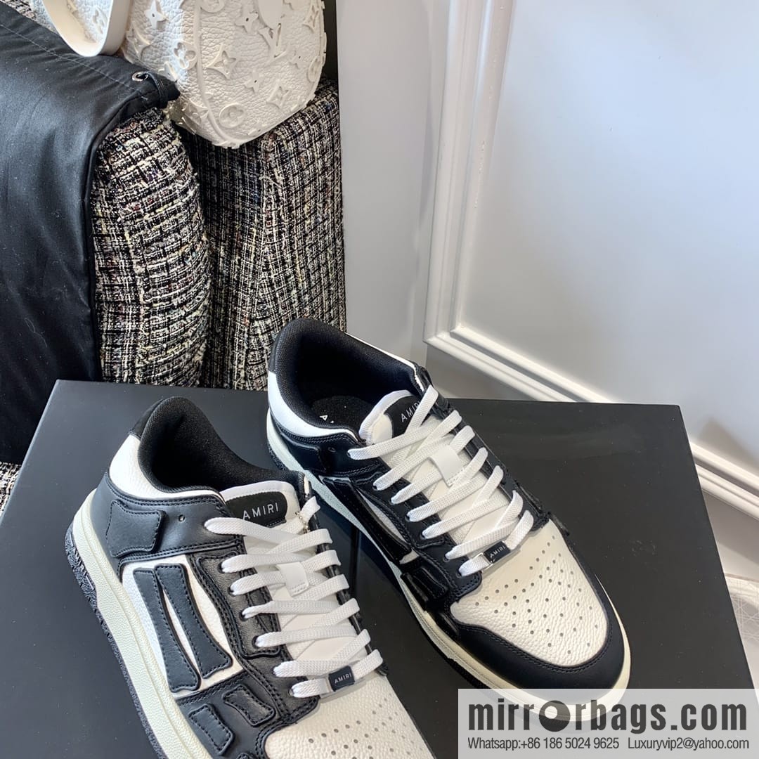 G03H4 AMIRI 21SS SKEL-TOP Bone Low Top