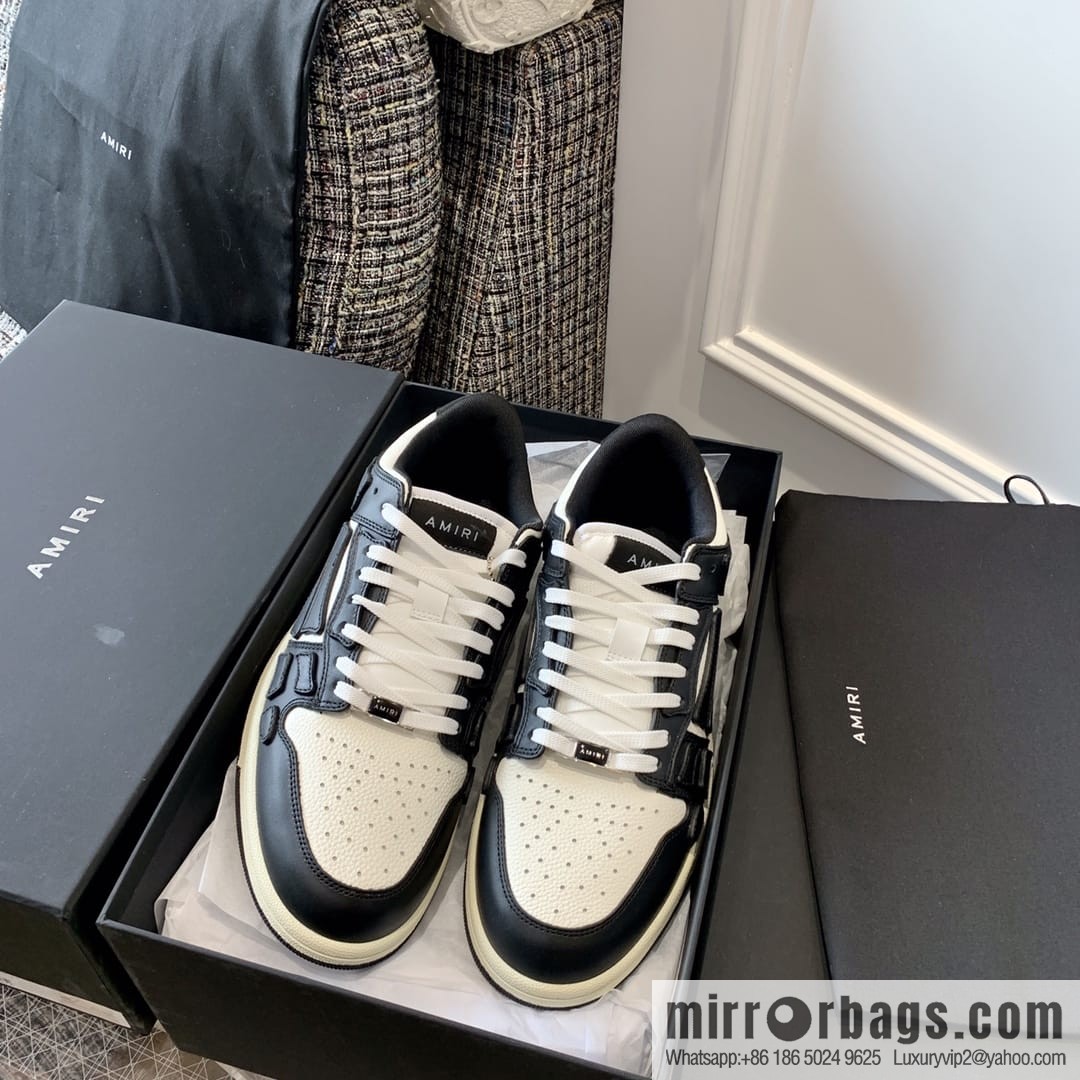 G03H4 AMIRI 21SS SKEL-TOP Bone Low Top