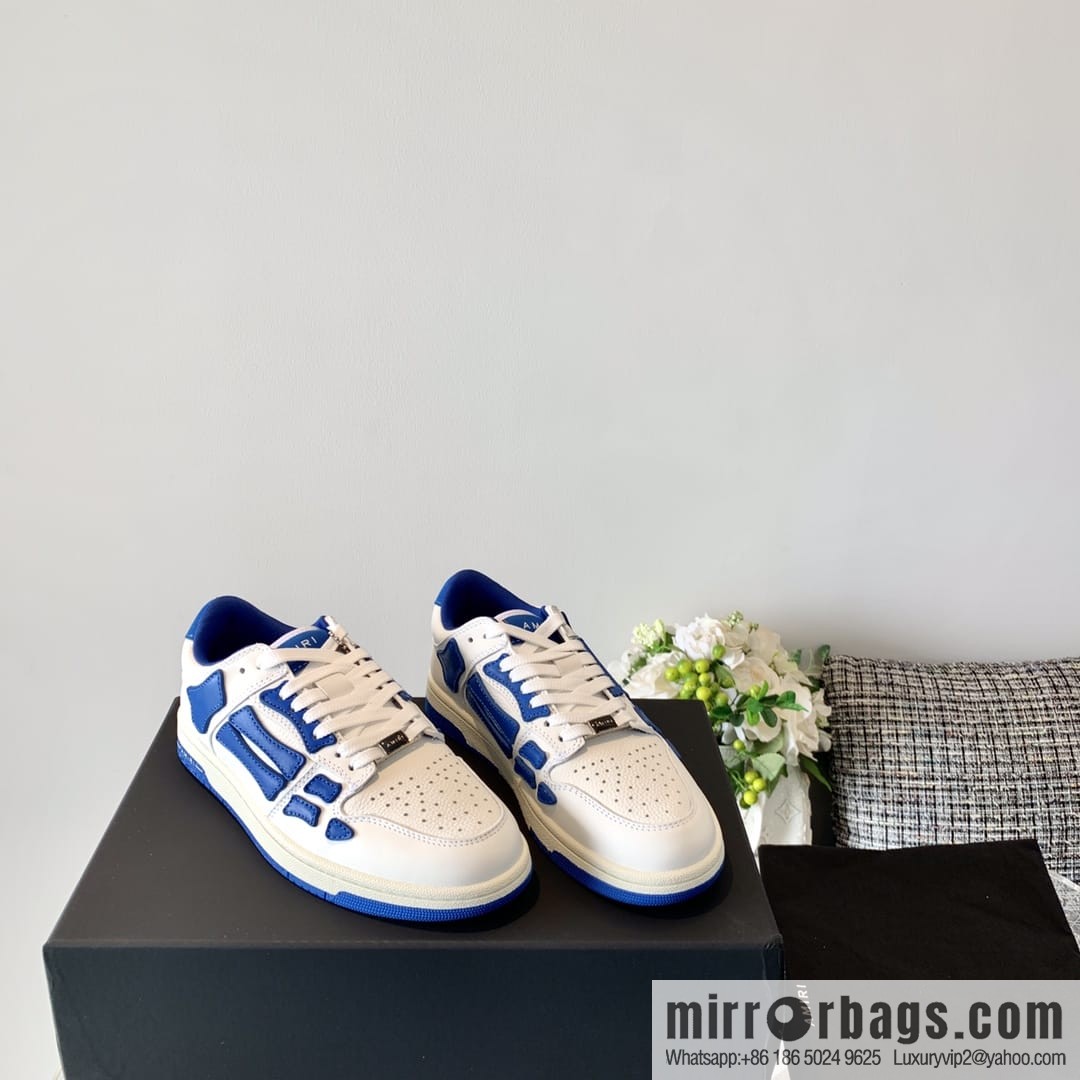 G03H4 AMIRI 21SS SKEL-TOP Bone Low Top