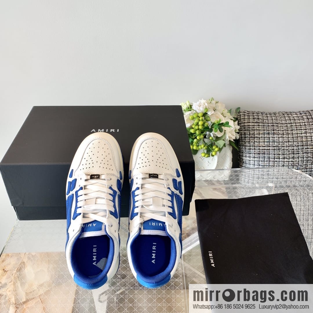 G03H4 AMIRI 21SS SKEL-TOP Bone Low Top