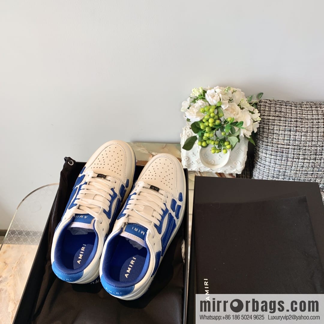 G03H4 AMIRI 21SS SKEL-TOP Bone Low Top