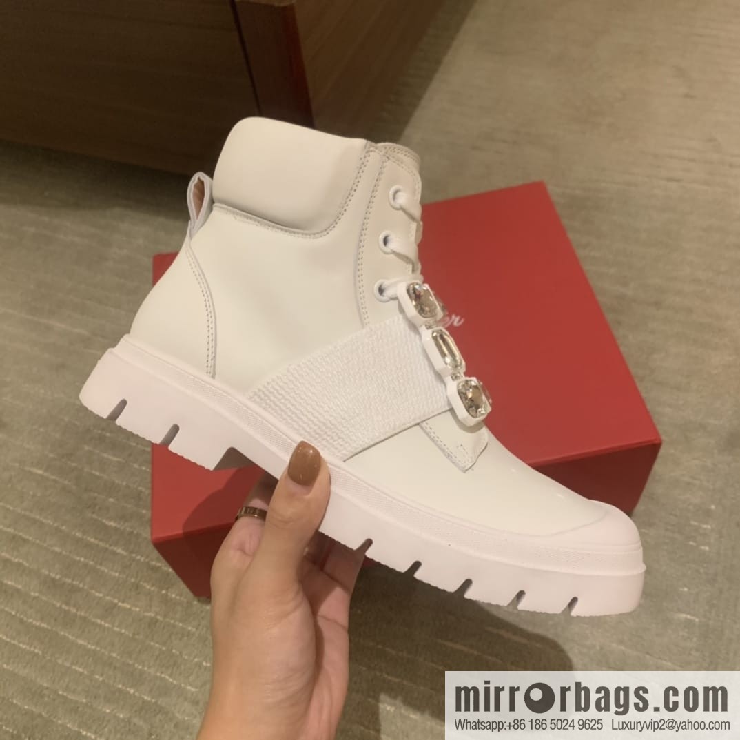 RV Walky Viv Cloud Rhinestone Square Buckle Boots/Boots