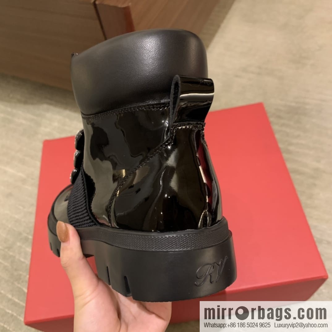 RV Walky Viv Cloud Rhinestone Square Buckle Boots/Boots