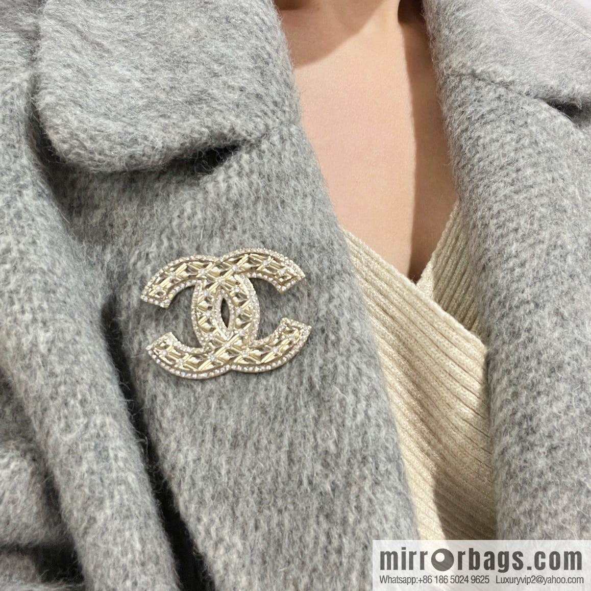 New ☑️ Chanel double c diamond brooch