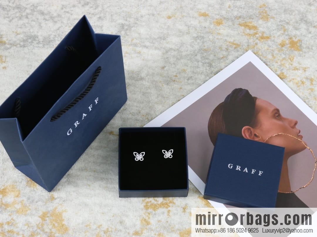 GRAFF butterfly phantom diamond stud earrings