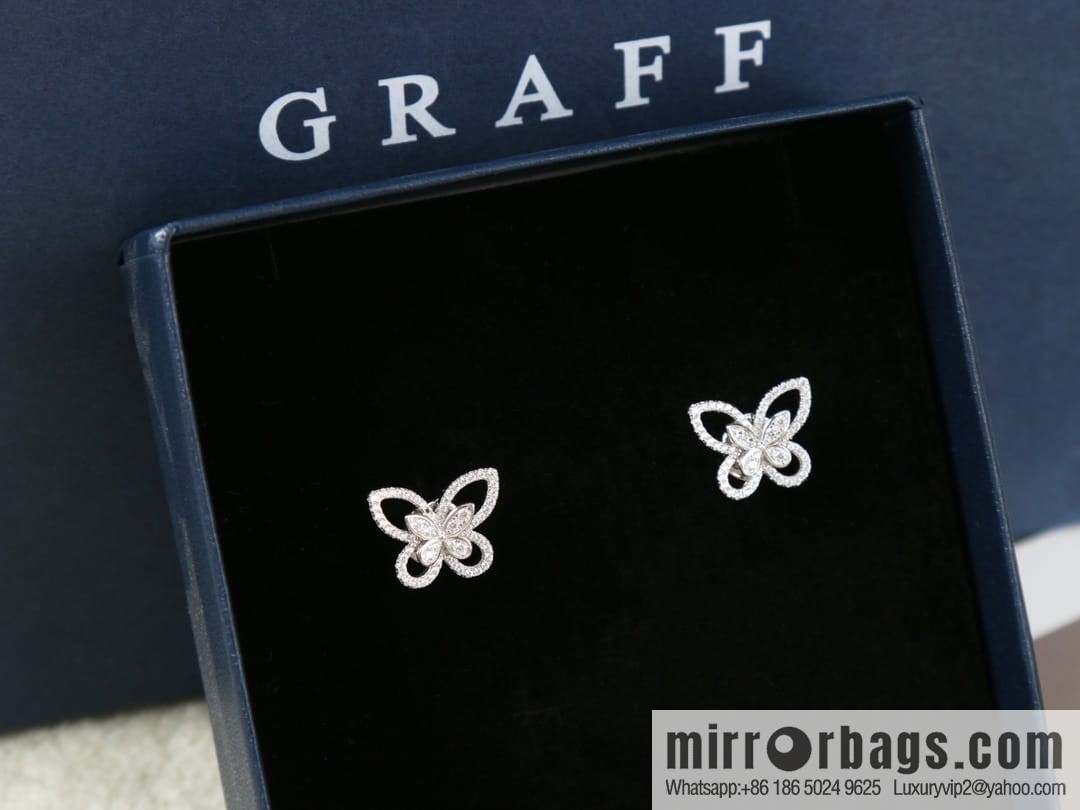 GRAFF butterfly phantom diamond stud earrings
