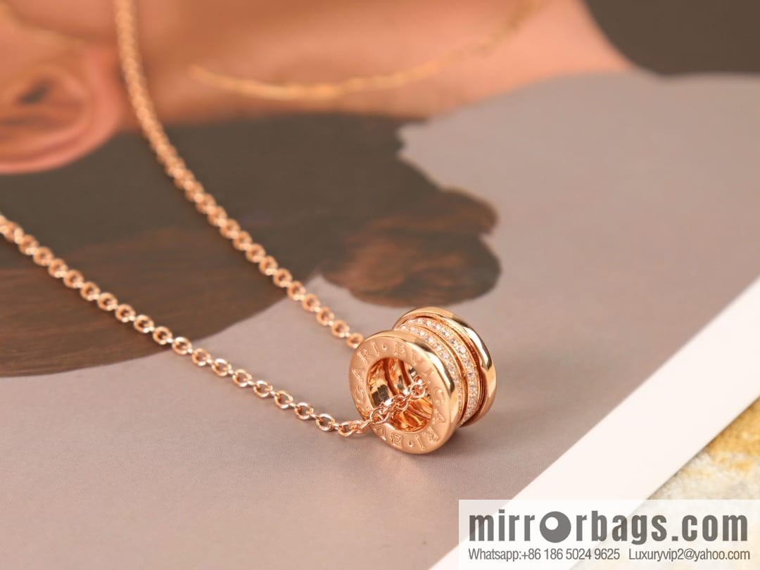 BVLGARI Bulgari spiral full diamond necklace