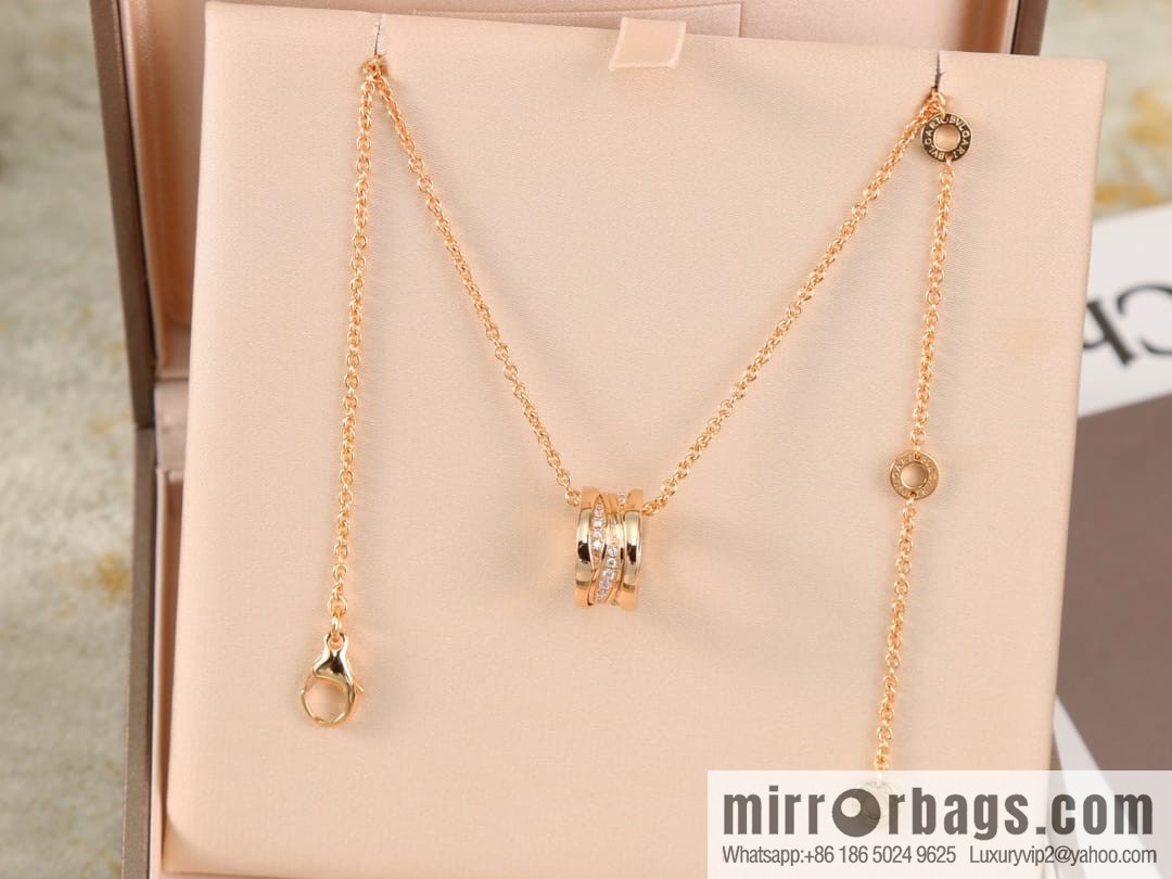 BVLGARI Bulgari threaded diamond necklace