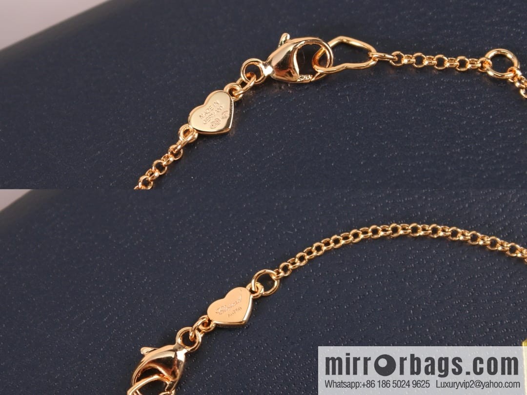 Chopard HAPPY HEARTS three love white shell necklace