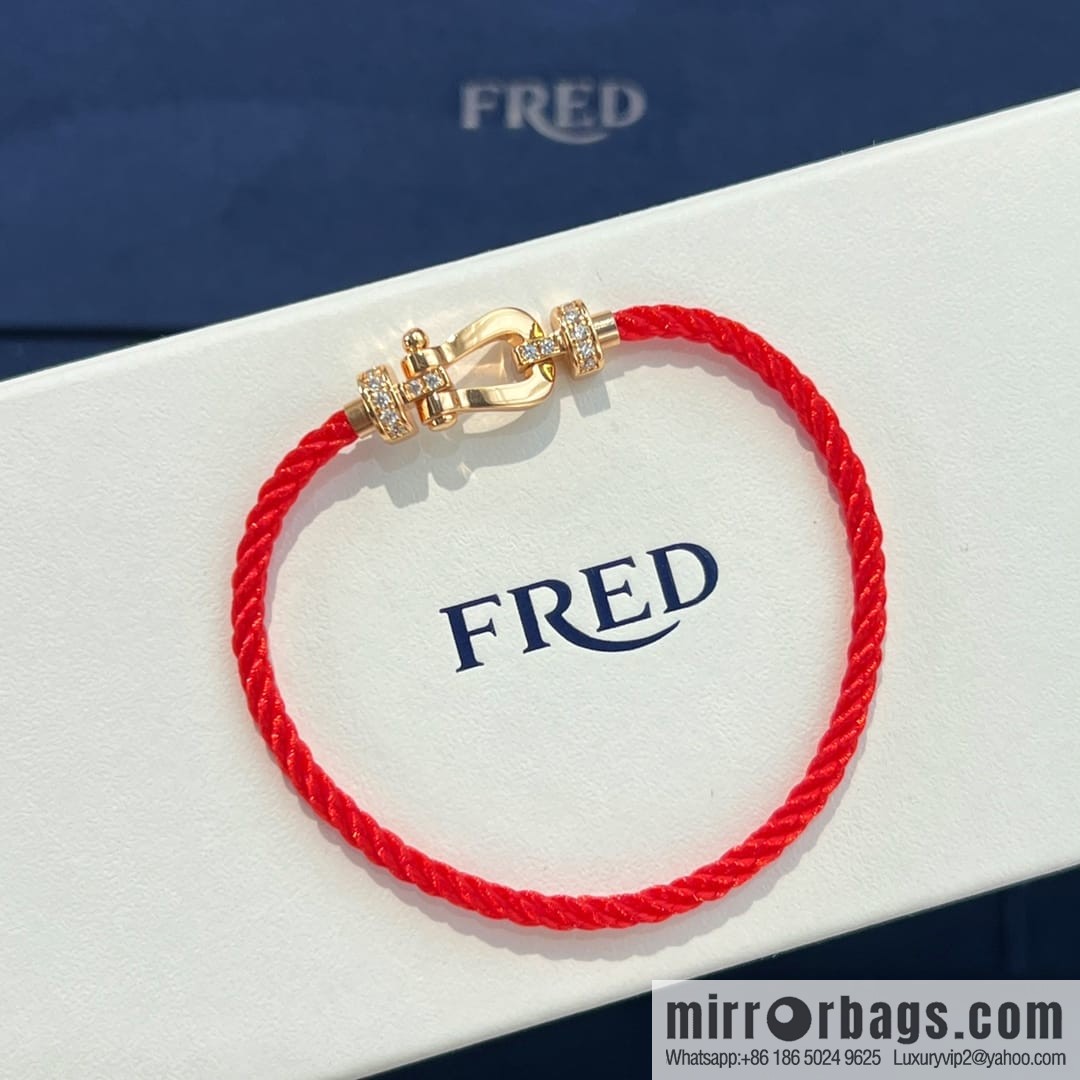 Fred red rope bracelet