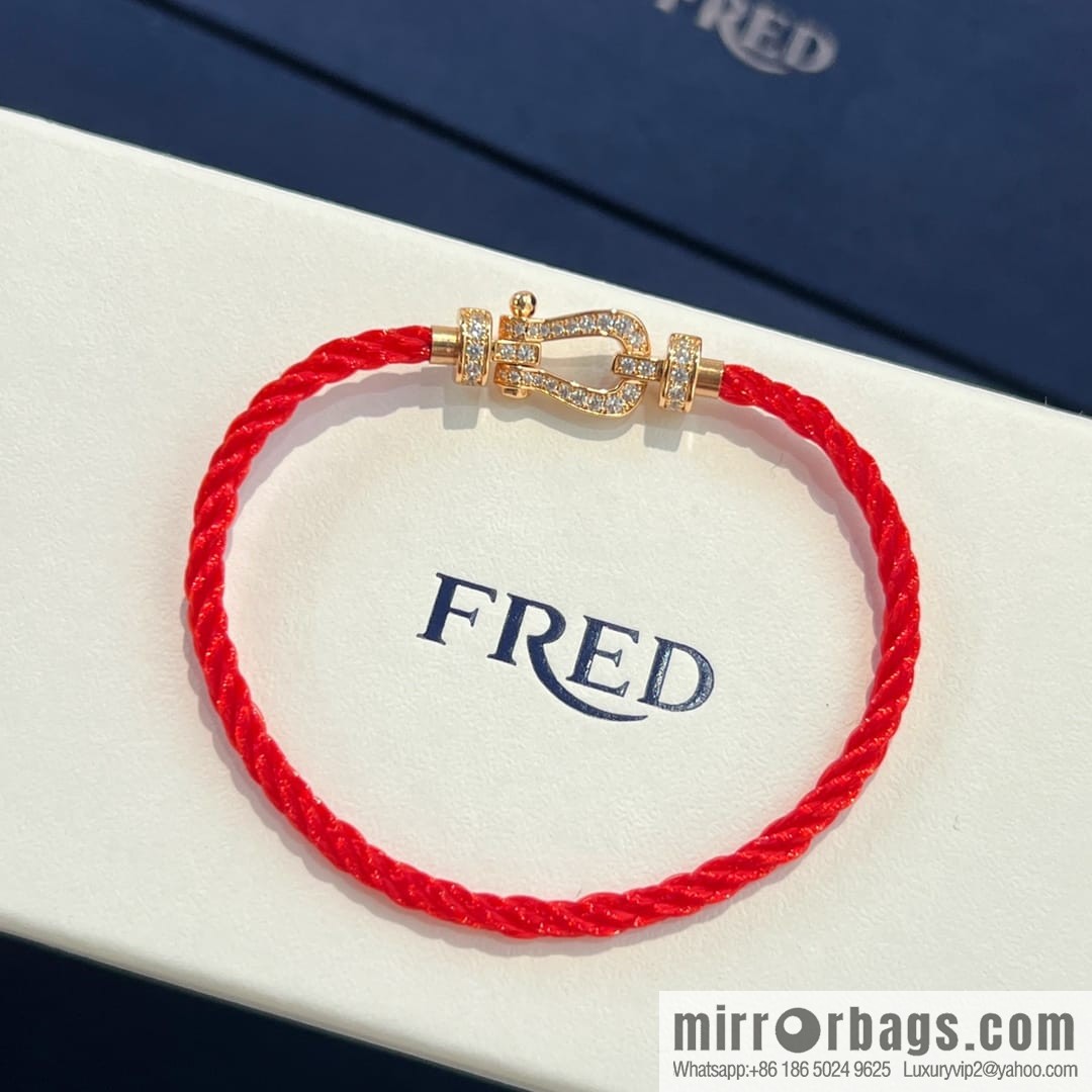 Fred red rope bracelet