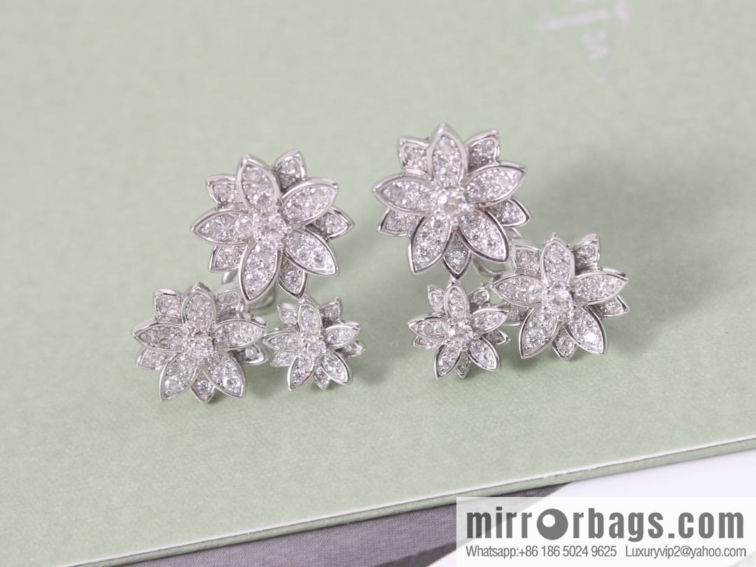 Van Cleef & Arpels Lotus Ear Pat Earrings