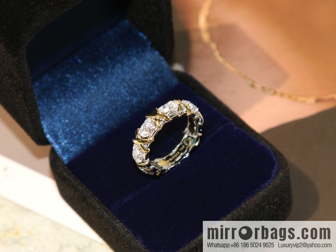 New ☑️ TIFFANY & Co. Tiffany & Co. Color separation cross ring