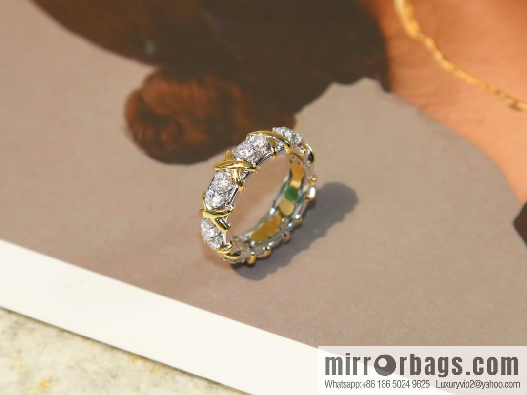 New ☑️ TIFFANY & Co. Tiffany & Co. Color separation cross ring