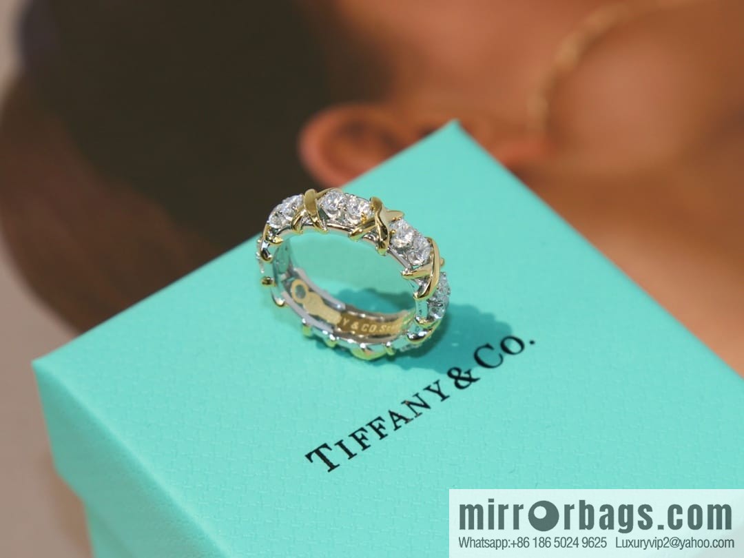 New ☑️ TIFFANY & Co. Tiffany & Co. Color separation cross ring
