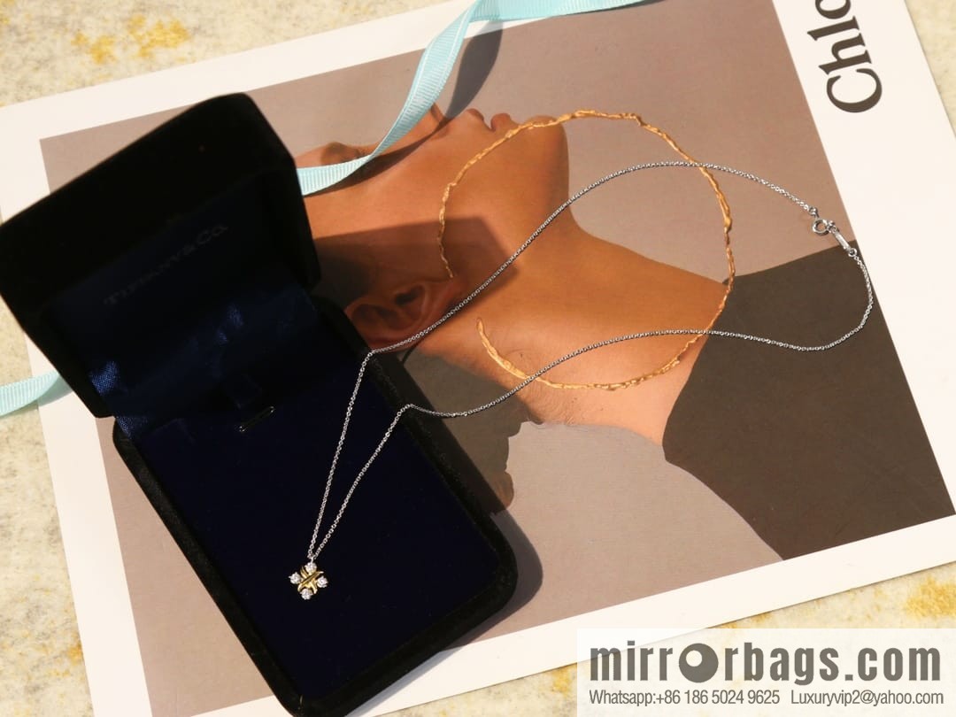 New ☑️ TIFFANY & Co. Tiffany & Co. Color separation cross necklace