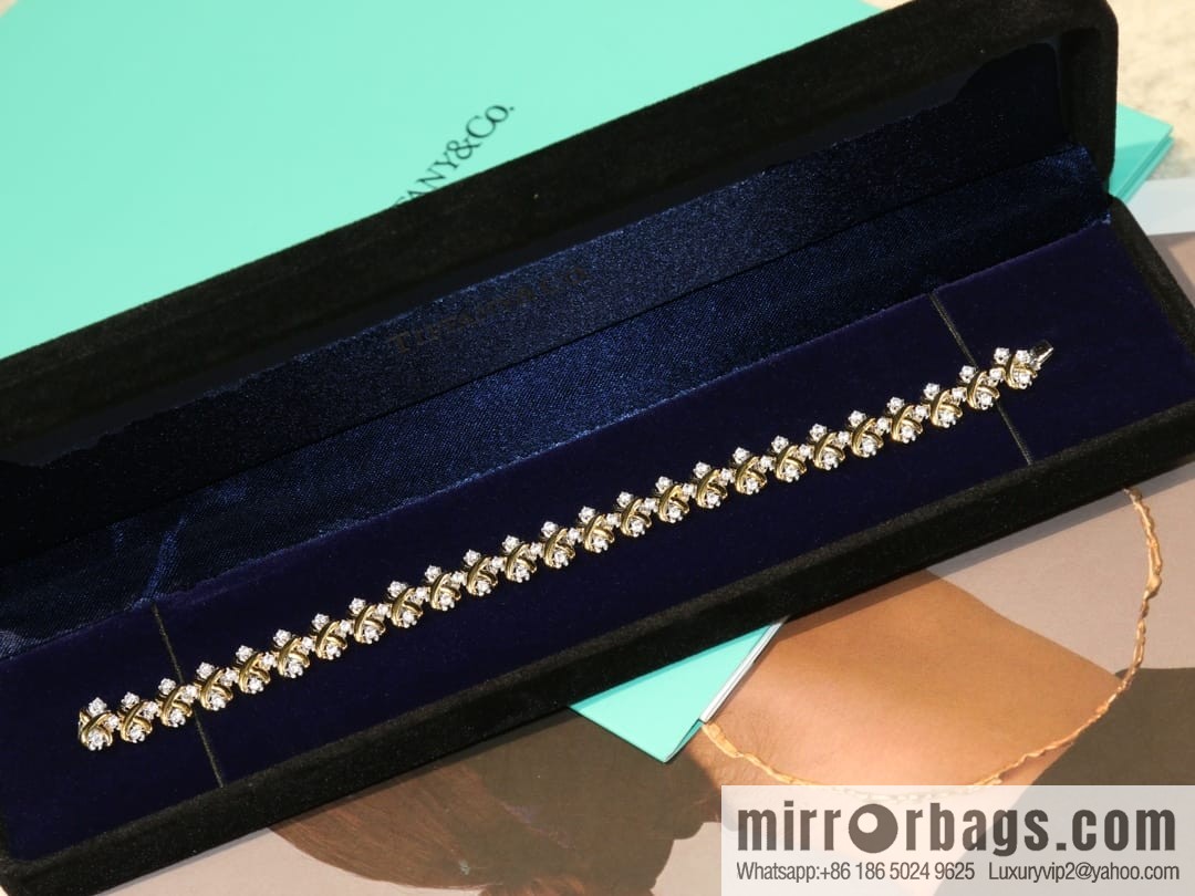 New ☑️ TIFFANY & Co. Tiffany & Co. Color separation cross bracelet