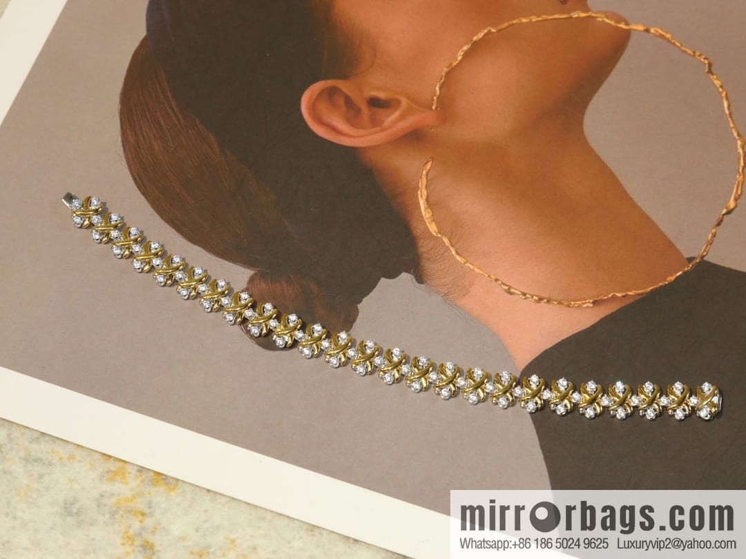 New ☑️ TIFFANY & Co. Tiffany & Co. Color separation cross bracelet