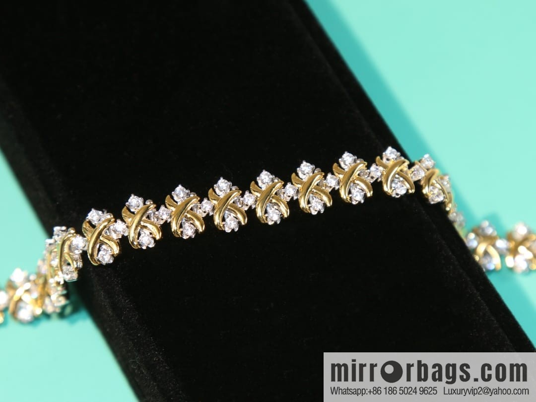 New ☑️ TIFFANY & Co. Tiffany & Co. Color separation cross bracelet