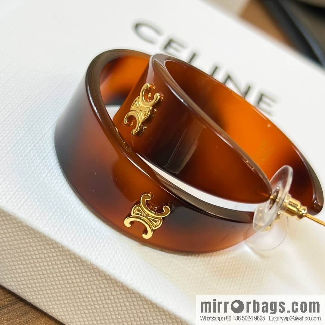 New Celine Arc de Triomphe half-bend earrings