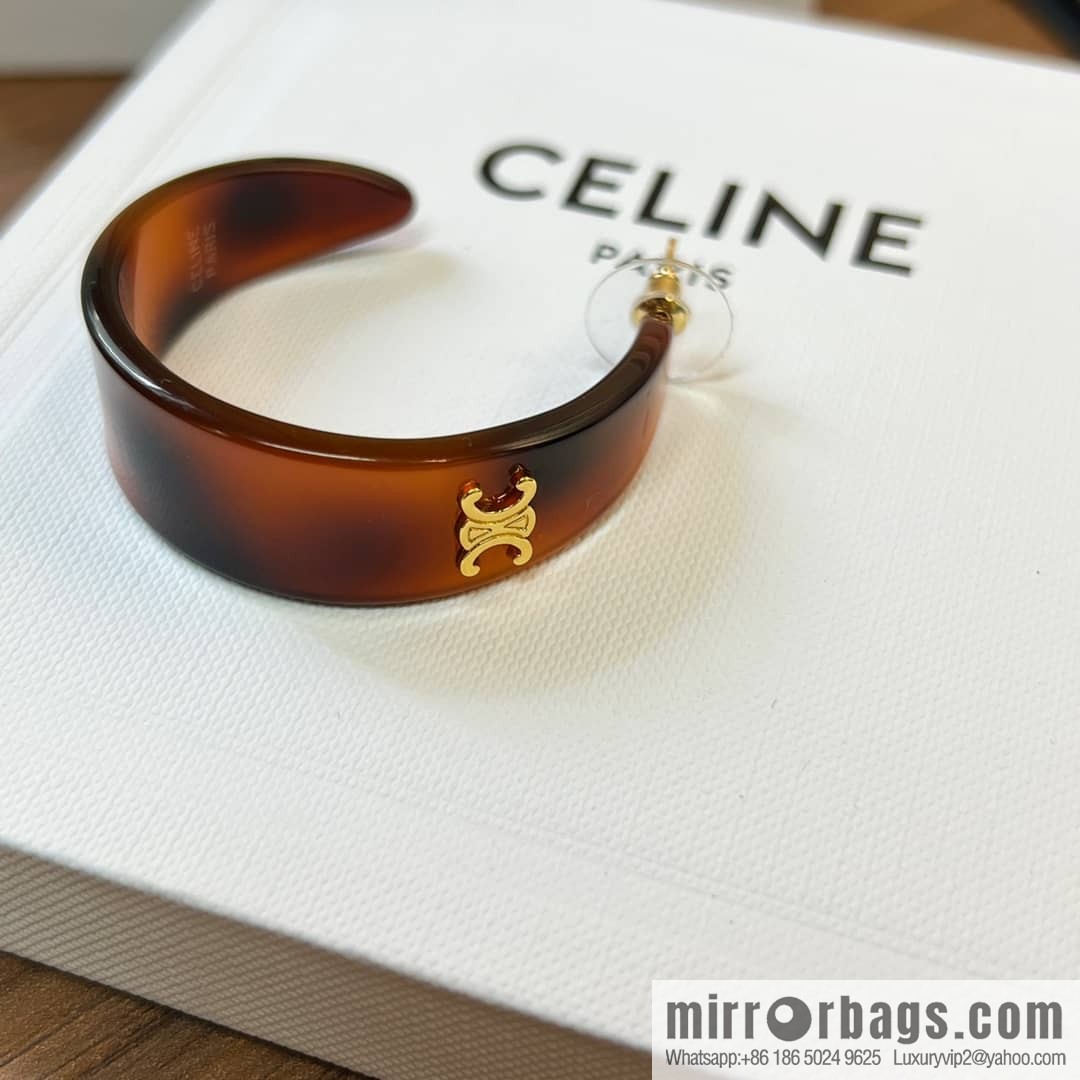 New Celine Arc de Triomphe half-bend earrings
