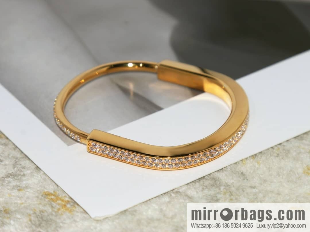 Tiffany Lock Full Drill, Half Drill, Spaced Drill, Glossy Lock Bracelet Bracelet