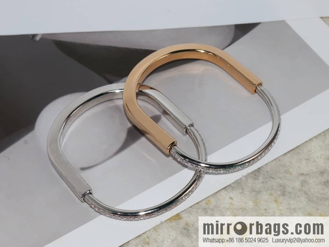 Tiffany Lock Full Drill, Half Drill, Spaced Drill, Glossy Lock Bracelet Bracelet