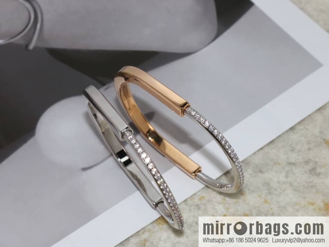 Tiffany Lock Full Drill, Half Drill, Spaced Drill, Glossy Lock Bracelet Bracelet