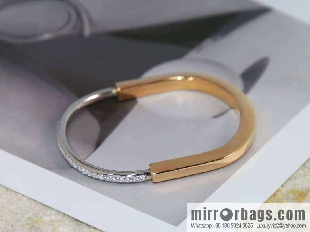 Tiffany Lock Full Drill, Half Drill, Spaced Drill, Glossy Lock Bracelet Bracelet