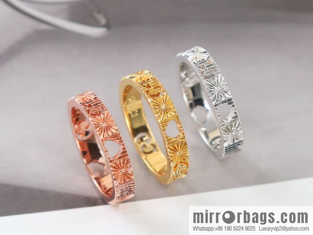 New gucci Gucci lcon series double G ring