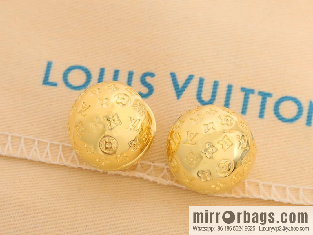 Louis Vuitton Louis Vuitton LV ball monogram stud earrings