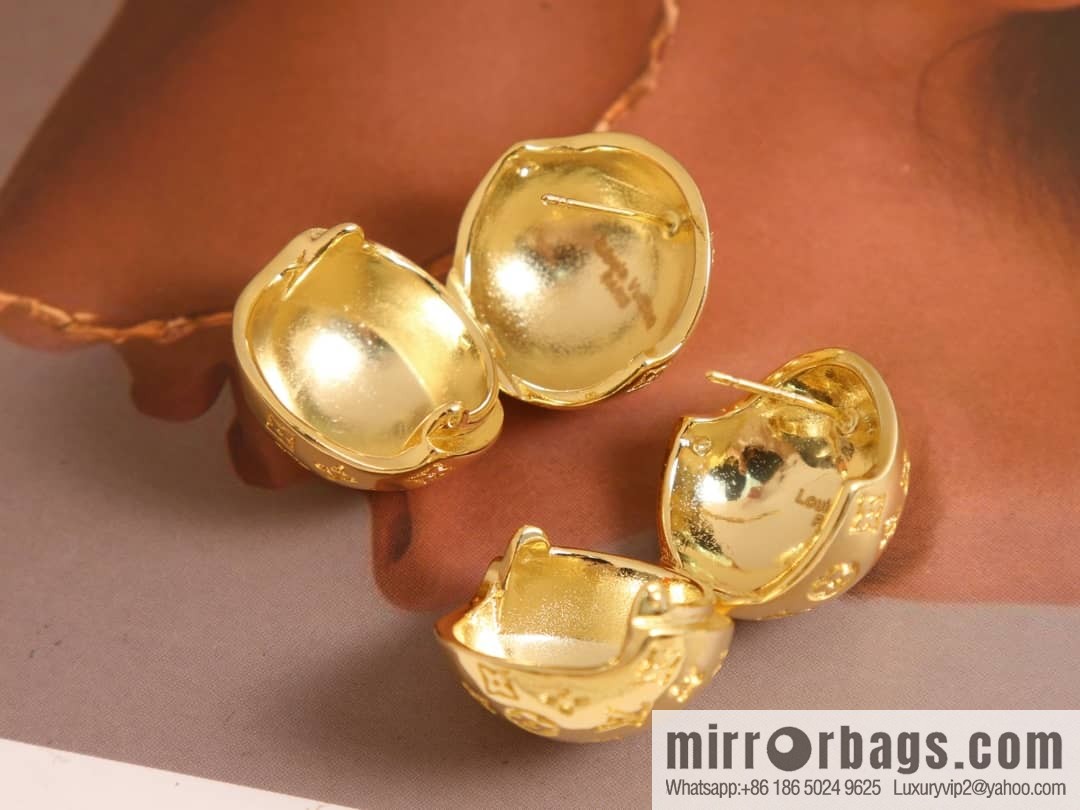 Louis Vuitton Louis Vuitton LV ball monogram stud earrings