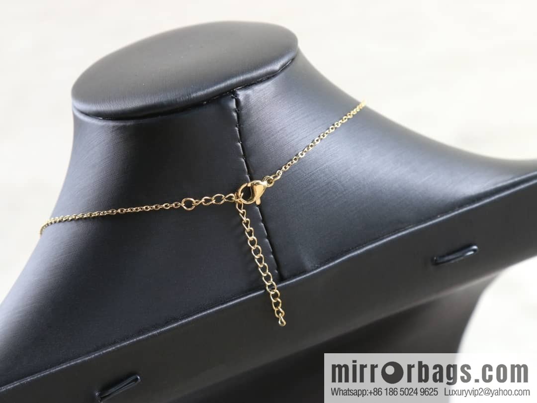 Louis Vuitton Louis Vuitton LV white shell monogram fringed necklace