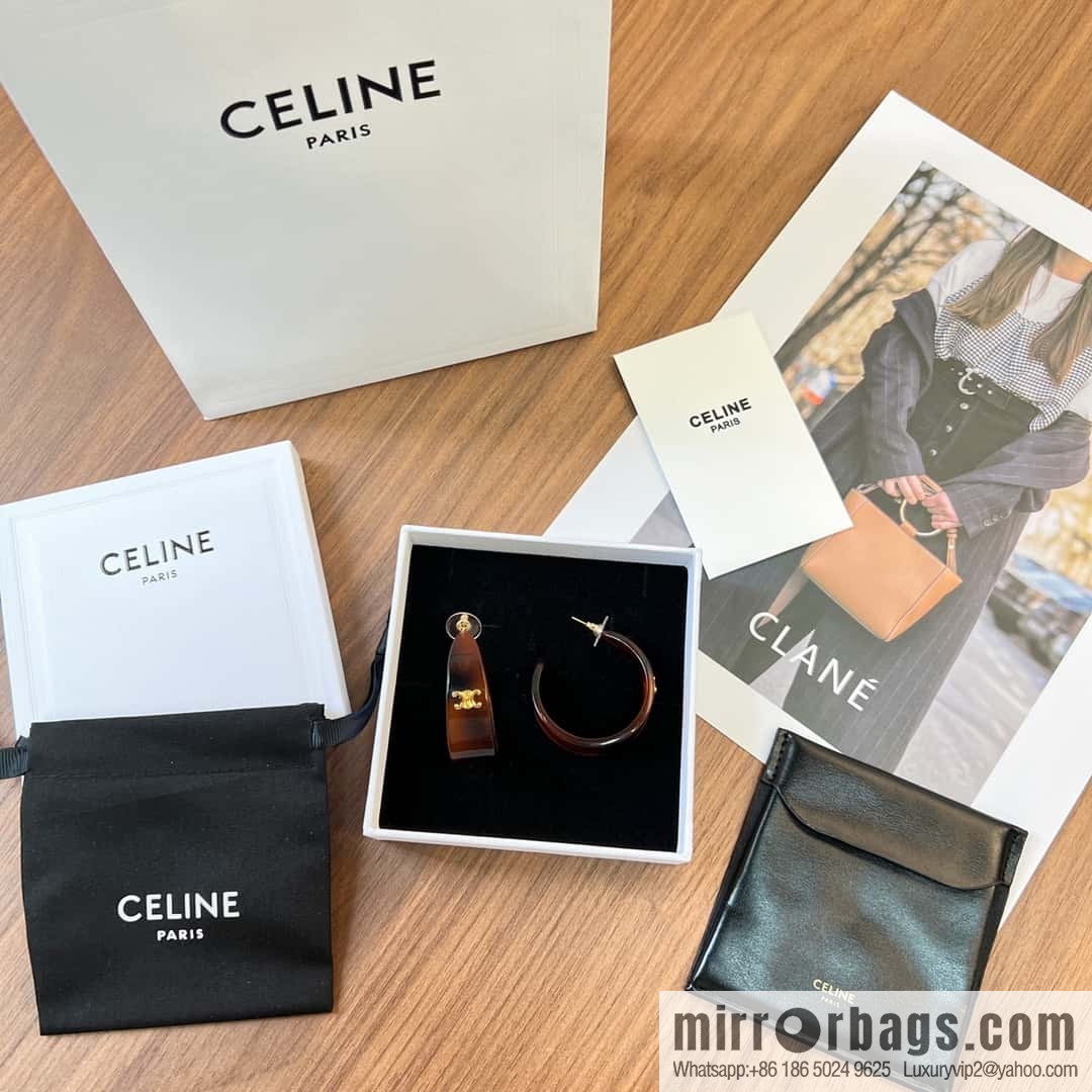 New Celine Arc de Triomphe half-bend earrings