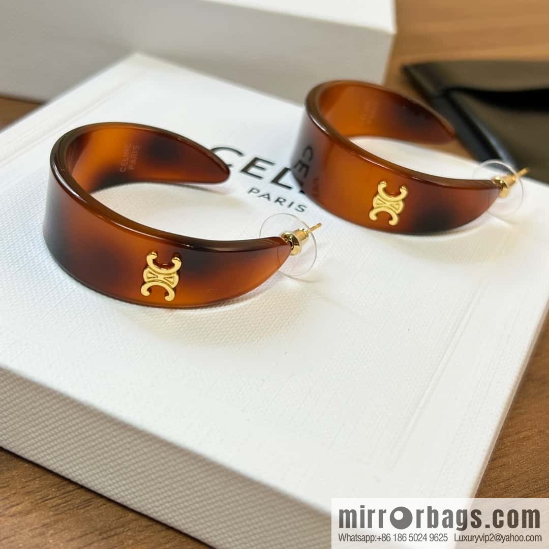 New Celine Arc de Triomphe half-bend earrings