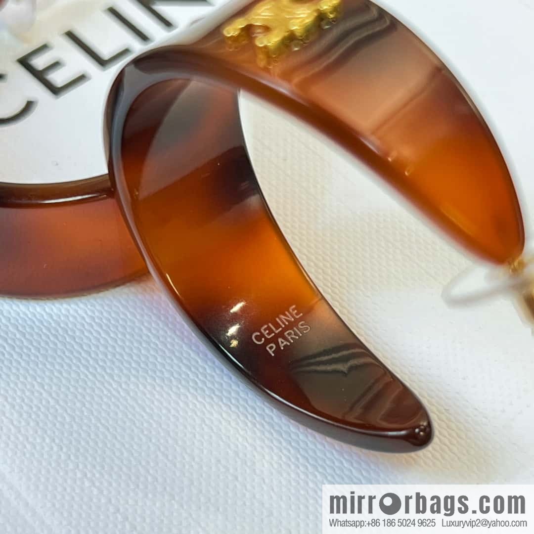 New Celine Arc de Triomphe half-bend earrings