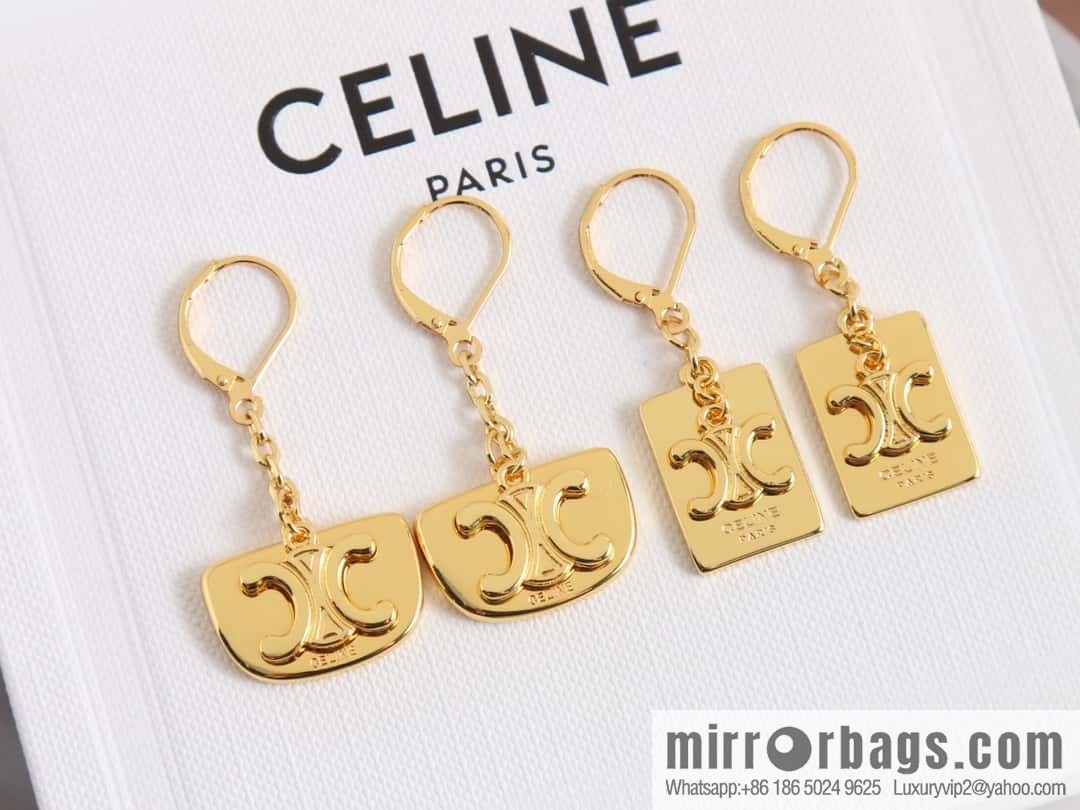 New Celine fringed Arc de Triomphe earrings