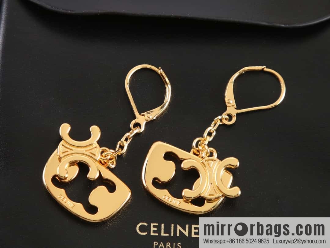 New Celine fringed Arc de Triomphe earrings