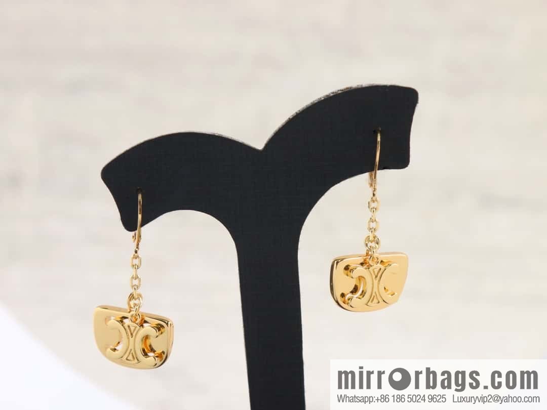 New Celine fringed Arc de Triomphe earrings