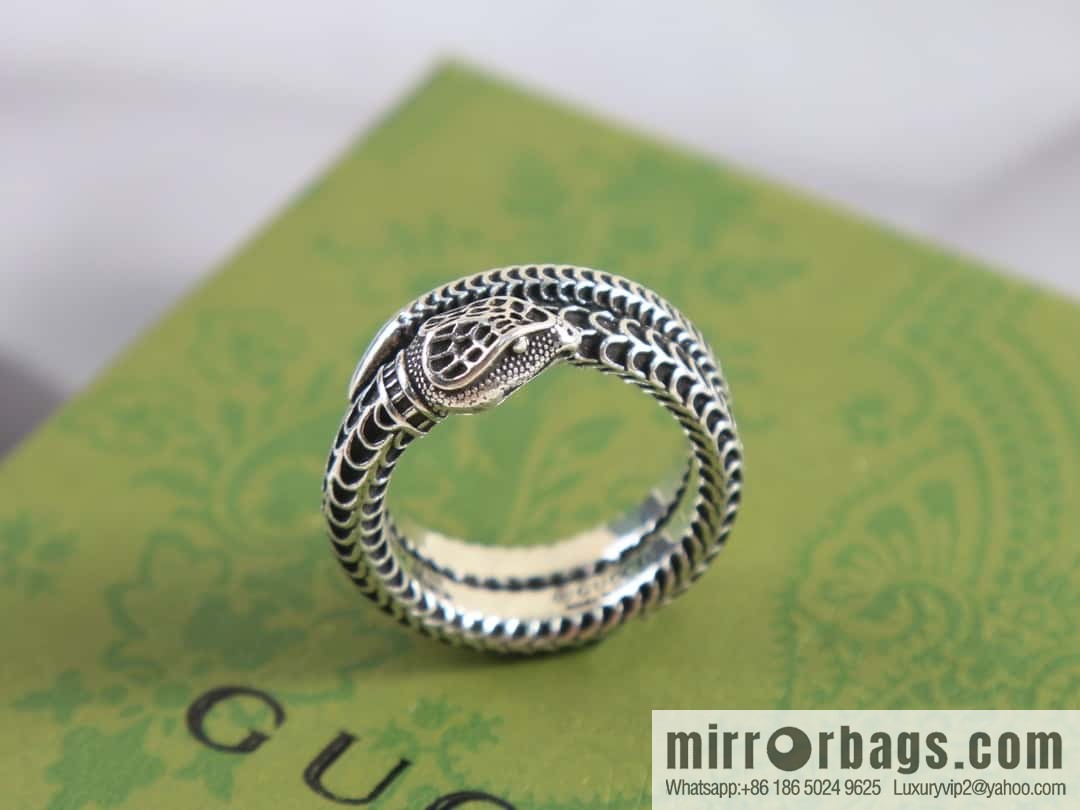 New Gucci gucci snake head ring