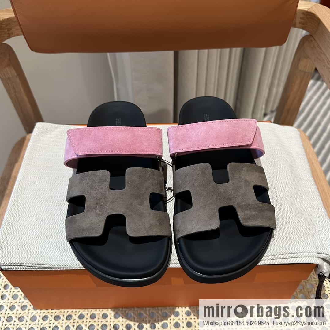 Hermes Hermès imported Italian European original A ➕ leather outsole women's sandals