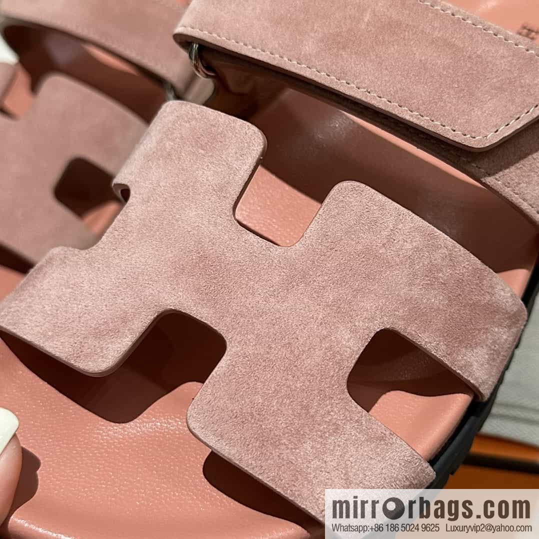 Hermes Hermès imported Italian European original A ➕ leather outsole women's sandals