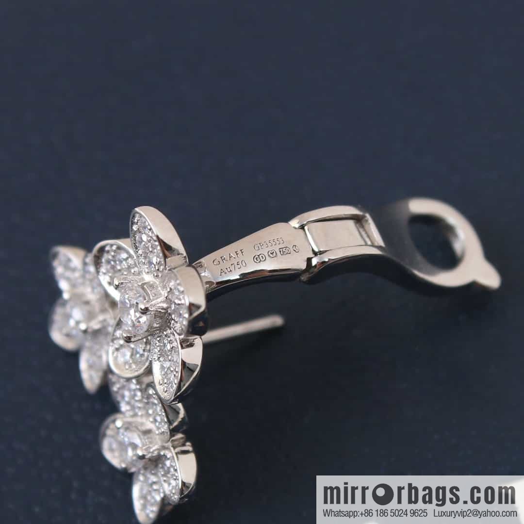 GRAFF Graff three flower ear shot earrings stud earrings