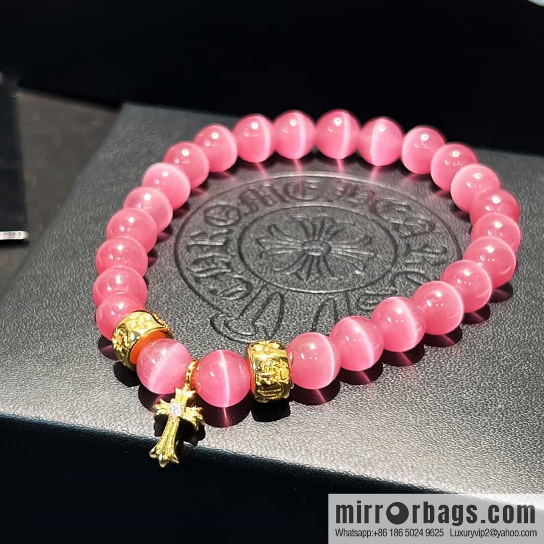 New Croxin Pink Opal Beaded Bracelet