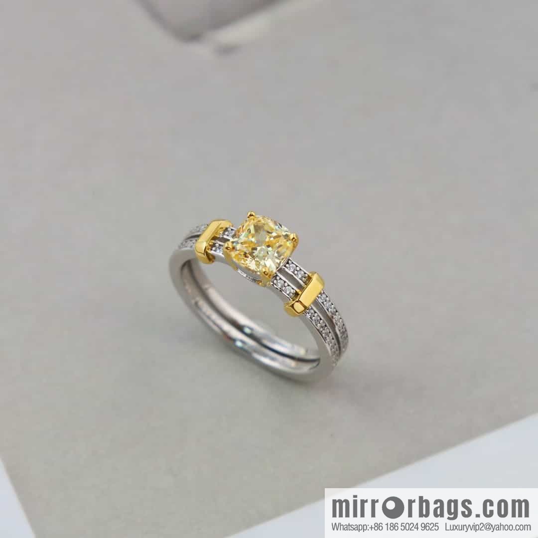 New ☑️ Tiffany & Co. Square Yellow Diamond Ring