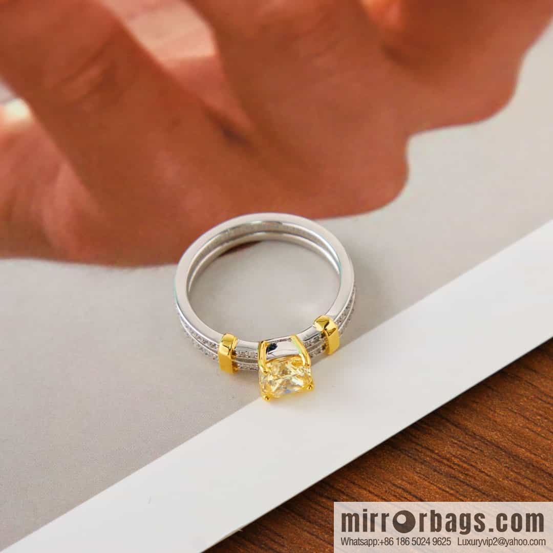 New ☑️ Tiffany & Co. Square Yellow Diamond Ring